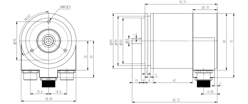 ProfiNet I/O絕對值編碼器SAS/M58-西威迪