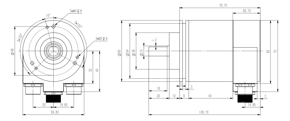ProfiNet I/O絕對值編碼器SAS/M58-西威迪