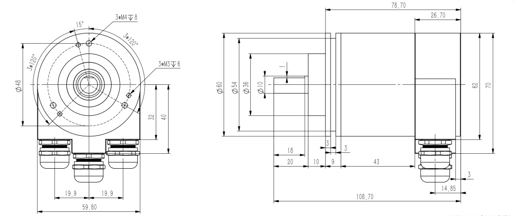 Profibus-DP絕對值編碼器SAS/M58-西威迪