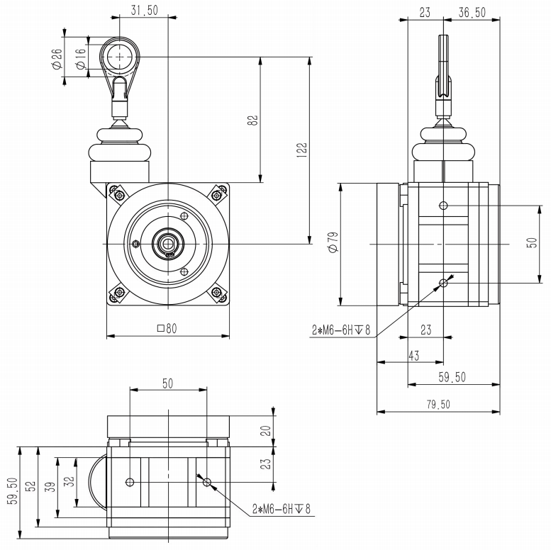 1米、2米、3米工業(yè)級拉線位移傳感 SALS80-J02M/J03M-西威迪