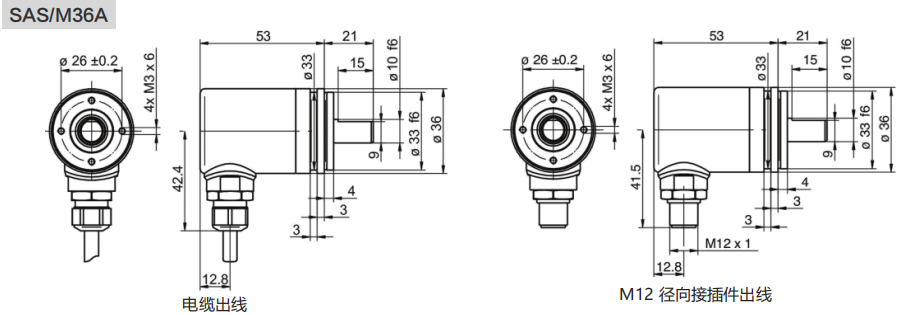 RS485、MODBUS-RTU工業絕對值編碼器SAS/M36-西威迪